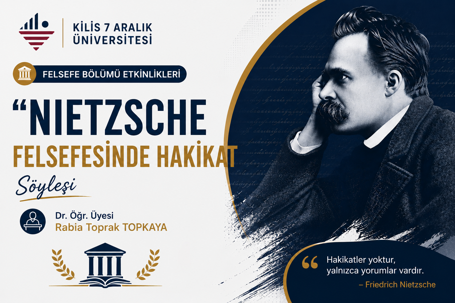 "Nietzsche Felsefesinde Hakikat" Başlıklı Söyleşi Gerçekleştirildi